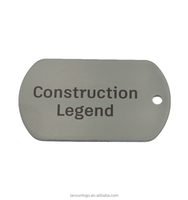 Factory Supply Tags Hund Doppelseitig viele Farben Gepäck anhänger rundes Metall Aluminium eloxiert QR-Code Haustier Tag