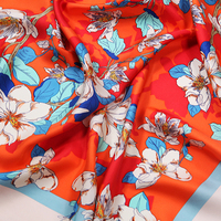 Foulard 100 % Soie, Carré en Twill de Soie Imprimé sur Mesure pour Femme, Foulard en Soie à Impression Numérique avec Votre Propre Design