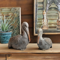 Lianda meilleures ventes Simple Design abstrait pays Table décor Art décor à la maison ciment oiseau pélican planteur ornement bibelots