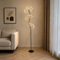 Lampe sur pied LED en forme de S, luminaire moderne décoratif à branches courbées, pour la décoration intérieure, salon, chambre, ambiance