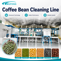 Ligne de traitement des grains de café industrielle Mufeng 10T/H avec trieuse chromatique et calibreuse
