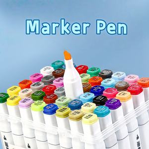Marcadores de Arte Innovadores de Doble Punta, Pincel y Cincel, Puntas de 1-2 mm/6-7 mm, Tinta a Base de Alcohol/Agua para Artistas, Juego Premium para Colorear para Adultos - Product Image 5