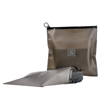 Sacs d'emballage en PVC noir givré écologique avec fermeture éclair Logo personnalisé Durable PE plastique EVA pour sweats à capuche et pierres précieuses