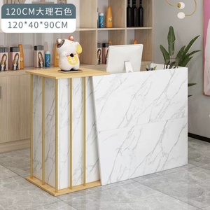 Caisse enregistreuse Sonia, style moderne minimaliste, petite, en bois et en métal, pour salon de beauté, bar, réception, couleur personnalisée, comptoir d'accueil - Product Image 3
