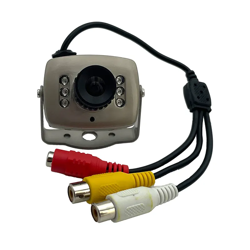 Kamera keamanan LED CCTV 1/3 CMOS 1000TVL HD 960H, 6 buah kamera keamanan Audio D/N Audio Mini