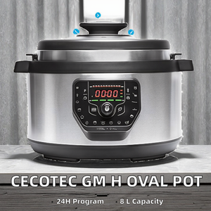 Olla Programable Cecotec <span class=keywords><strong>GM</strong></span> Modelo H Ovalada de 1000 W, Programable por 24 Horas, Capacidad de 8 Litros, Sistema de Cocción Inteligente, Presión Mecánica - Product Image 2