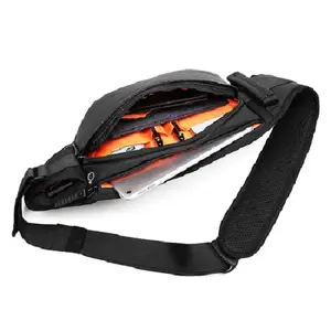 Sac de ceinture de sport imperméable à l'eau sac banane sac de taille en cuir PU imperméable à l'eau avec sac de taille