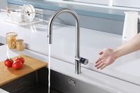 Robinet de cuisine de haute qualité capteur tactile évier intelligent robinet d'eau monté sur pont pour évier de cuisine