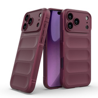 Coque de protection arrière antichoc en silicone TPU souple mat pour iPhone 17 Pro Max, design sportif