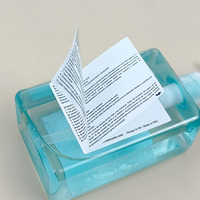 Étiquette de livre pliable multicouche Wockhardt pour les flacons de sirop contre la toux Étiquette en vinyle double couche pour les contenants de médicaments