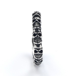 Cincin Pria Fashion Tengkorak Baja Anti Karat TG Hip Hops Punk, Grosir, Laris Manis, Murah, Cincin Cluster Tengkorak GothicLolita - Product Image 6