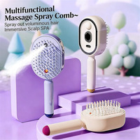 Produits de dropshipping 2026 : Peigne masseur électrique multifonctionnel auto-nettoyant à vibration et pulvérisation pour le cuir chevelu, Agent de dropshipping