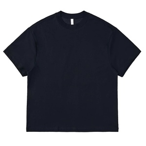 T-shirt de sport d'été pour homme 245g en coton à séchage rapide, col ras du cou, version grande taille, logo personnalisé imprimé, couleur unie - Product Image 6
