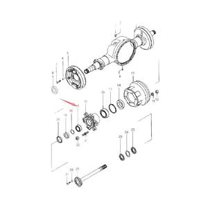 ตลับลูกปืนเม็ดกลมร่องลึกของ Doosan สำหรับ D20G D25G D30G อะไหล่ทดแทนใหม่ - Product Image 3