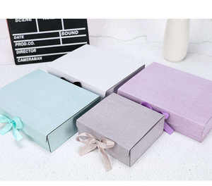 Takı butik yaratıcı yay katlanır ambalaj kutusu düğün doğum günü hediyesi fantezi katlanır kağit kutu hediyeler için - Product Image 4