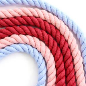 Guinzaglio per cani fatti a mano su misura corda rotonda in cotone per animali domestici con accessori di addestramento sostenibile in stile Designer per cani - Product Image 5