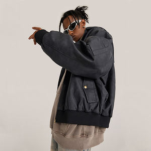 Tendances de la mode, vêtements pour hommes, veste en cuir PU d'hiver, streetwear, veste en simili cuir pour moto pour hommes, vente en gros <span class=keywords><strong>2022</strong></span> - Product Image 1