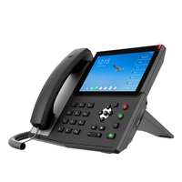 Téléphone IP Android Fanvil Enterprise haut de gamme avec écran tactile de 7 pouces et 20 lignes SIP pour les maisons de retraite Appels SIP WIFI Android