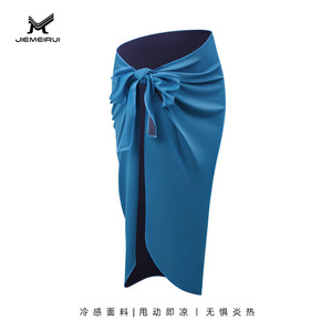 Vestido cruzado Jiemeirui, talla única, azul real, fresco, para la playa - Product Image 4