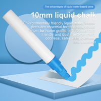 Marqueurs de craie liquide 10MM Jumbo Tips pour enfants Couleurs vibrantes effaçables pour écrire sur les fenêtres/miroirs/carte LED