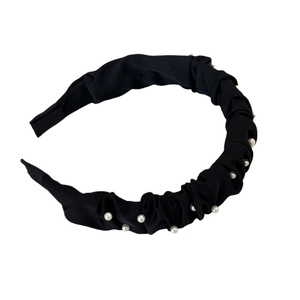 Nouvelle arrivée perle arc-en-ciel couleur plissé bandeaux pour femmes <span class=keywords><strong>facile</strong></span> Match sorties été cheveux accessoires en gros - Product Image 5