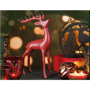 Grifo diseñado resina <span class=keywords><strong>Rein</strong></span> Deer Pc para Navidad decorativo Reno Mesa hecha a mano decoración del hogar - Product Image 4