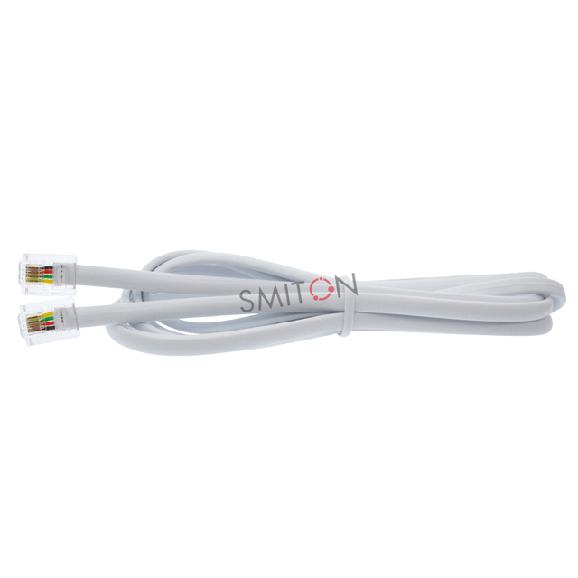 Extension Cord 6P4C Flat Line Wire RJ11 Line Wire 4 Core Telephone Patch Cord Cable RJ11