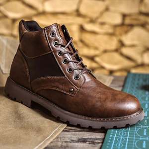 Botas de Hombre de Primavera, Superventas, Extra Grandes, Clásicas, Retro, Formales, de Cuero Genuino, Impermeables, Antideslizantes, Aislantes y Cálidas, de Caña Alta - Product Image 6