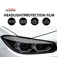 Film de protection pour phares de voiture professionnel en TPU noir fumé brillant, auto-adhésif, changeant de couleur, auto-réparateur, protection UV