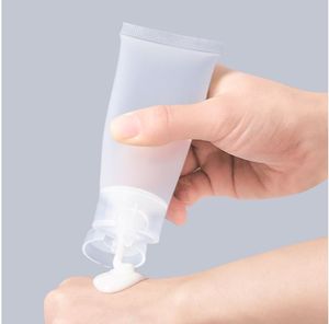 หลอดบีบเครื่องสำอางแบบฝาพับขนาด5มล. 10มล. 15มล. 20มล. 30มล. 50มล. 100มล. PP หลอดบีบครีมทำความสะอาดผิวหน้า - Product Image 4