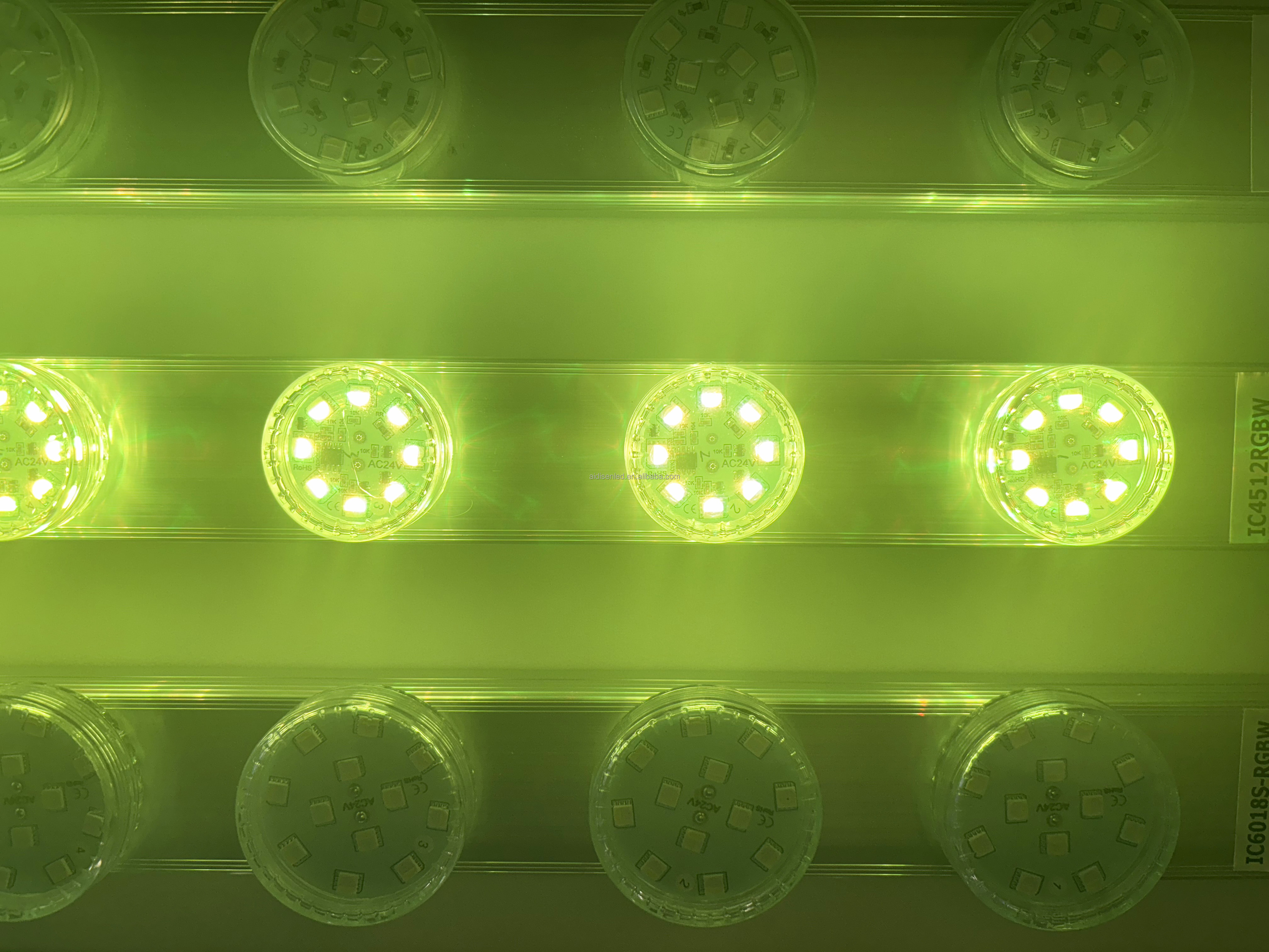 New Auto Program 45MM 12Leds AC24V SMD5050 Led Pixel Light Amusement Led Lamp Point Light Pixel Funfair Light