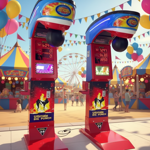 STARAMUSE Machine de combat de boxe Dragon Fight pour salle de jeux intérieure, avec accepteur de tickets/billets et de monnaies anglaises, fonction de rédemption - Product Image 1