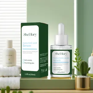 Kunden spezifisches eigenes Logo OEM Organic Facial Essence Vitamin C Hyaluron säure White ning Entzündung hemmendes Gesichts serum