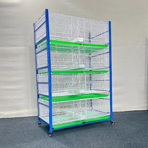 Gabbia Portatile per Piccioni da Corsa con Spazio Abitativo Confortevole per la Cura e l'Addestramento dei Piccioni - Product Image 1