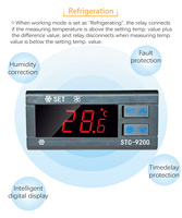 STC-9200 fabricant ventes directes réfrigérateur régulateur de température thermostat de réfrigération numérique