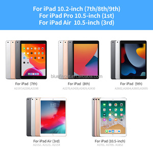 Custodia con Tastiera Wireless Girevole a 360° per <span class=keywords><strong>iPad</strong></span> 9a/8a/7a Generazione da 10,2 Pollici con Touchpad Retroilluminazione a 7 Colori e Porta Pencil - Product Image 5