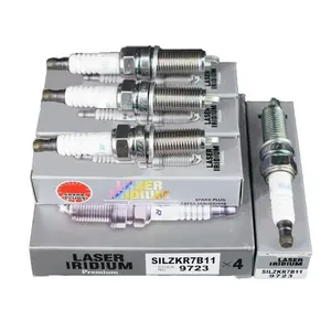 SILZKR7B-11 9723 Iridium Spark Plug For Hyundai Elantra Genesis I40 Santa Fe Kia Carens Optima Azera Forte SILZKR7B11