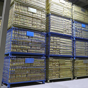 Zenda Bán Buôn Kho Lưới Lồng Có Thể Gập Lại Pallet Đóng Mở Stillage Lưu Trữ Kim Loại Lưới Lồng - Product Image 6