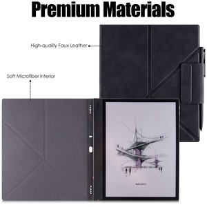 Étui pour tablette Origami Stand PU pour <span class=keywords><strong>Onyx</strong></span> <span class=keywords><strong>Boox</strong></span> Note <span class=keywords><strong>Air</strong></span> 5 C 10.3 2025, couverture magnétique, angles de vision multiples et design avec boucle pour stylet - Product Image 4