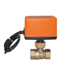 Winvall Thiết bị truyền động điện mini bóng van AC230V cơ giới 2 cách Brass bóng van điện nước kiểm soát dòng chảy van HVAC hệ thống - Product Image 2