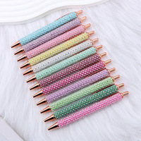 Stylo bille promotionnel en métal avec perles et strass de 1,0 mm, design créatif, idéal comme cadeau