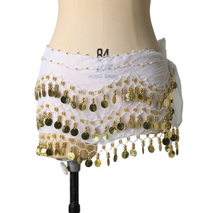 Cinture da Danza del Ventre Willyoung all'Ingrosso, Fasce per la Vita da Donna per Spettacoli, in Seta/Cotone, Opzioni Colorate per Adulti - Product Image 3