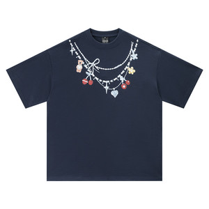 Bán Buôn Mỹ Thời Trang Thương Hiệu Vòng Cổ Gấu In Ngắn Tay Áo T-Shirt Người Đàn Ông Anh Đào Lười Biếng Ins Tiên Tiến Mùa Hè T Áo Sơ Mi Cho Nam Giới - Product Image 3