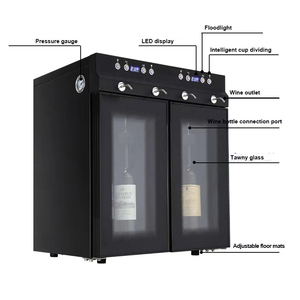 Máquina dispensadora <span class=keywords><strong>de</strong></span> <span class=keywords><strong>enfriador</strong></span> <span class=keywords><strong>de</strong></span> vino eléctrica automática <span class=keywords><strong>de</strong></span> acero inoxidable para <span class=keywords><strong>4</strong></span> <span class=keywords><strong>botellas</strong></span> <span class=keywords><strong>de</strong></span> vino comercial - Product Image 2