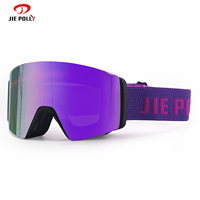 Lunettes de ski OTG personnalisées avec logo OEM, verres magnétiques de luxe pour l'extérieur, photochromiques, pour snowboard,