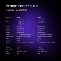 Retroid Pocket Flip2 NOUVELLE Console Portable Android 13 avec Écran OLED de 5,5 Pouces, Connexion Wi-Fi et Design Pliable pour Jeux