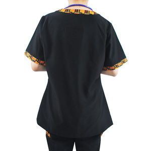 ชุดพยาบาลลายพิมพ์แอฟริกัน ชุดยูนิฟอร์มโรงพยาบาล ชุดสครับแบบกำหนดเอง ชุดสครับทางการแพทย์ - Product Image 5