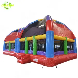 GREEN chteau gonflable Jumping Blowup Bouncy House GIOCHI gonfiabili Inflable Grande casa inflable Bounce Castle House
