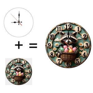 Round Wooden <b>Wall</b> <b>Clock</b> 25Cm Antique Wood Texture <b>Silent</b> Non Ticking Cafe Bar Hanging <b>Clock</b> - Product Image 6