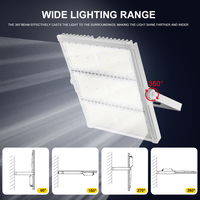 Projecteur LED à haute luminosité personnalisable, flexible et réglable, IP66, pour usage commercial et public, à induction, 50W~1800W, module LED